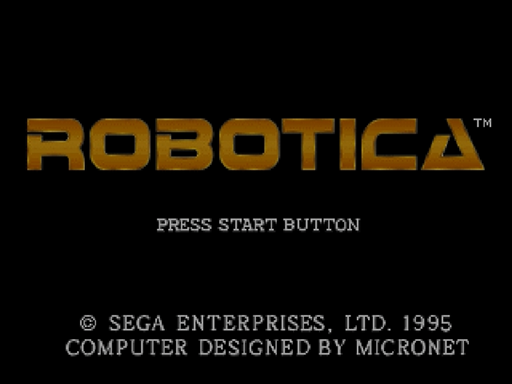 Robotica title screen for Sega Saturn